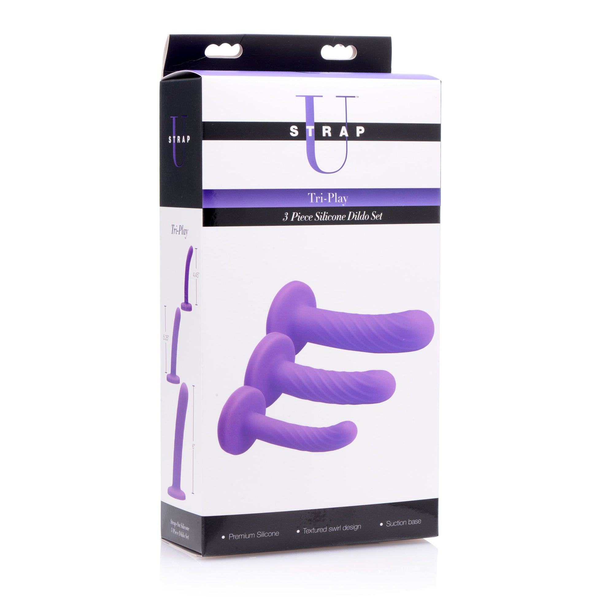 Tri-Play 3 Piece Silicone Dildo Set - UABDSM