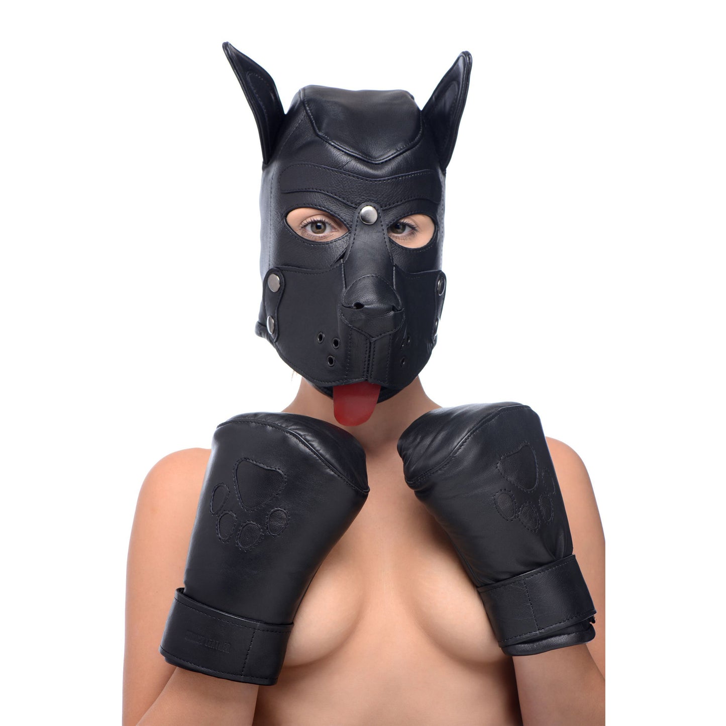 Strict Leather Padded Puppy Mitts - UABDSM