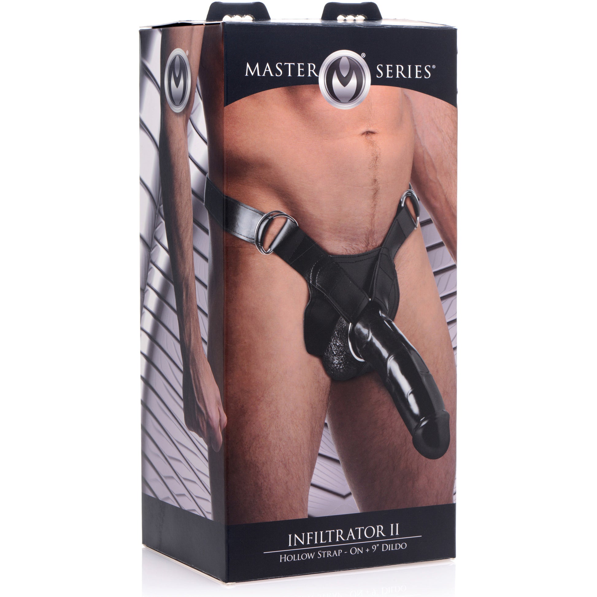 Infiltrator II Hollow Strap-On with 9 Inch Dildo - UABDSM