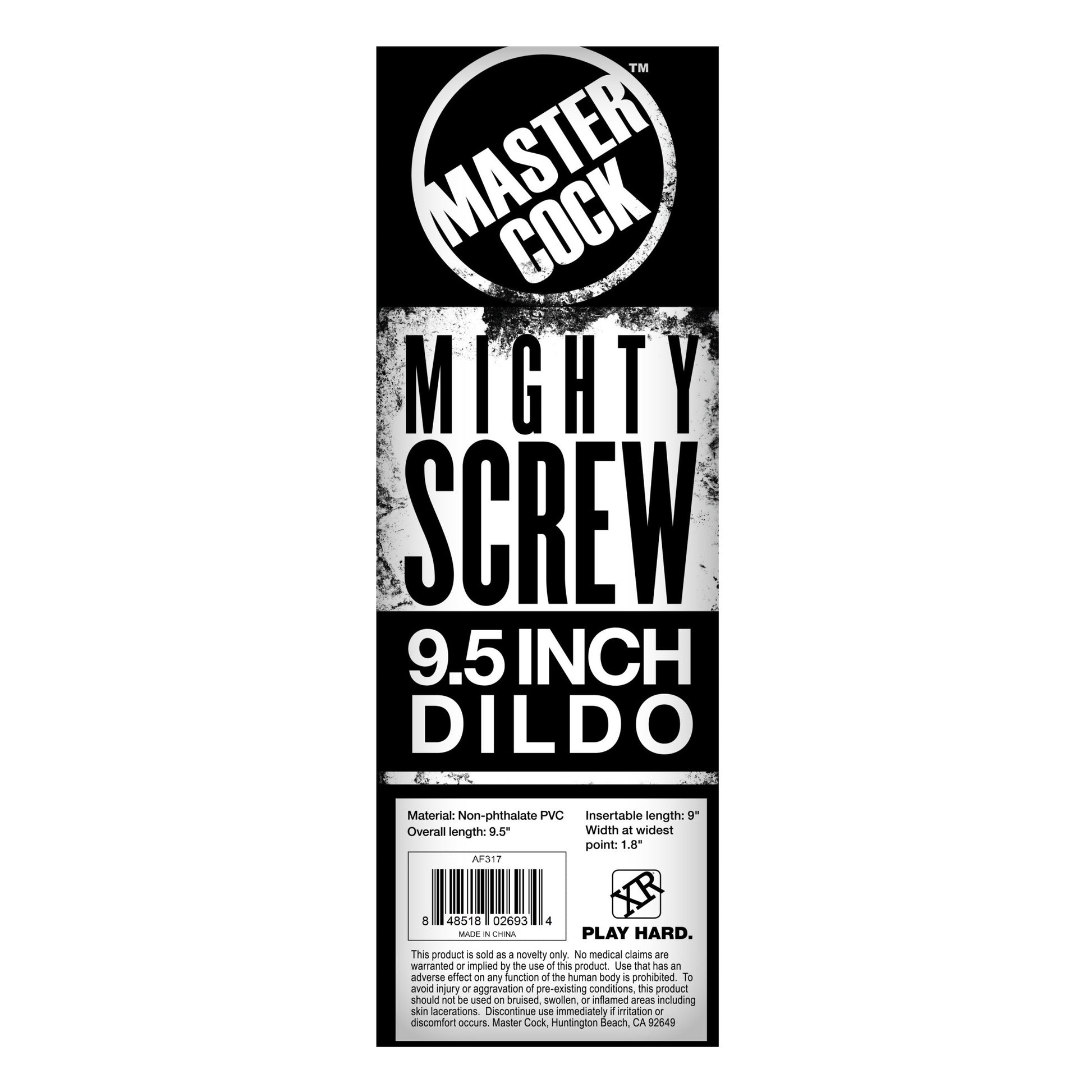 Mighty Screw 9.5 Inch Dildo - UABDSM