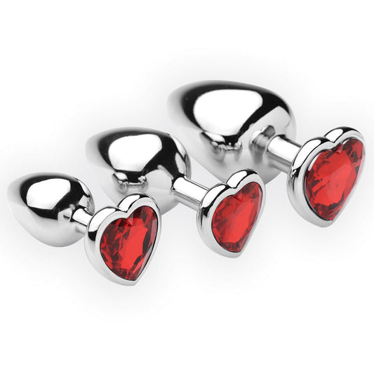 Chrome Hearts 3 Piece Anal Plugs with Gem Accents - UABDSM