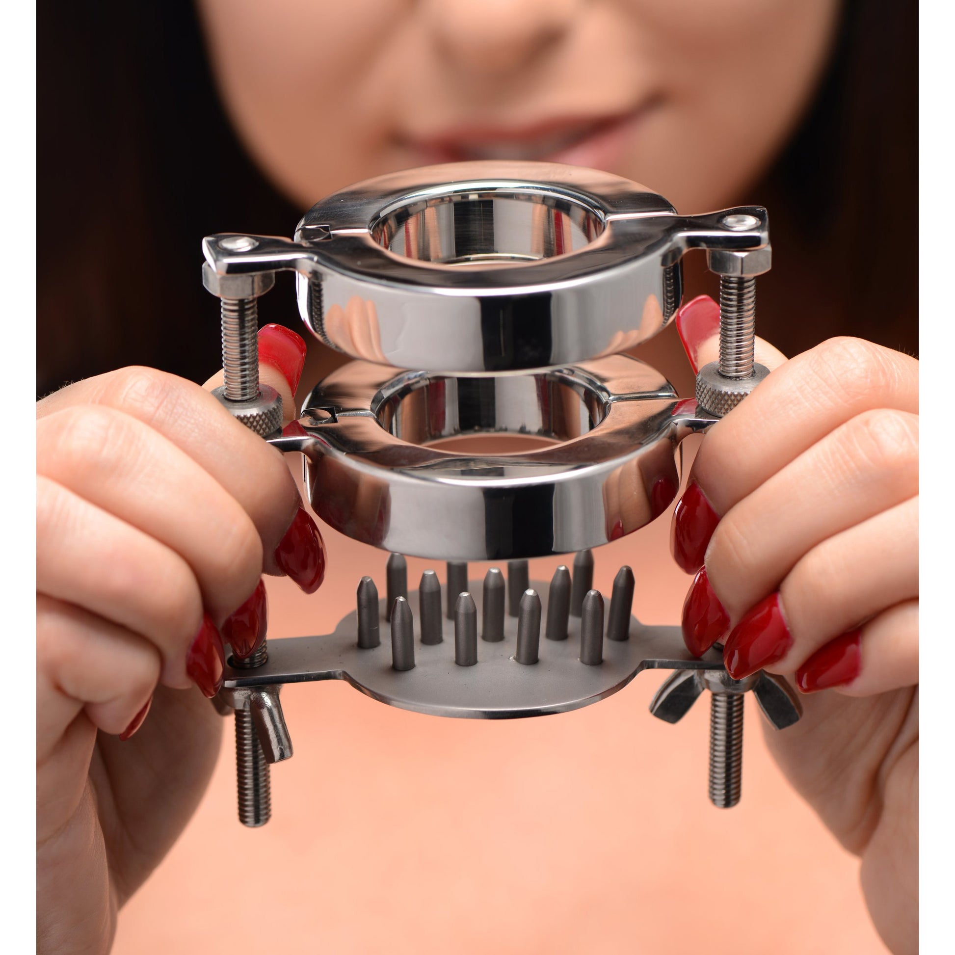 Stainless Steel Spiked CBT Ball Stretcher and Crusher Adult Sex Toys, Intimate Supplies, Sexual Wellness, Online Sex Store UABDSM Stainless Steel Spiked CBT Ball Stretcher and Crusher Adult Sex Toys, Intimate Supplies, Sexual Wellness, Online Sex Store UABDSM