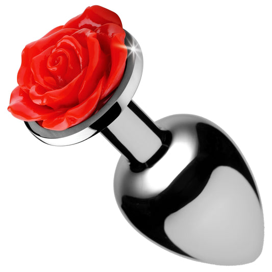 Red Rose Anal Plug- Large - UABDSM