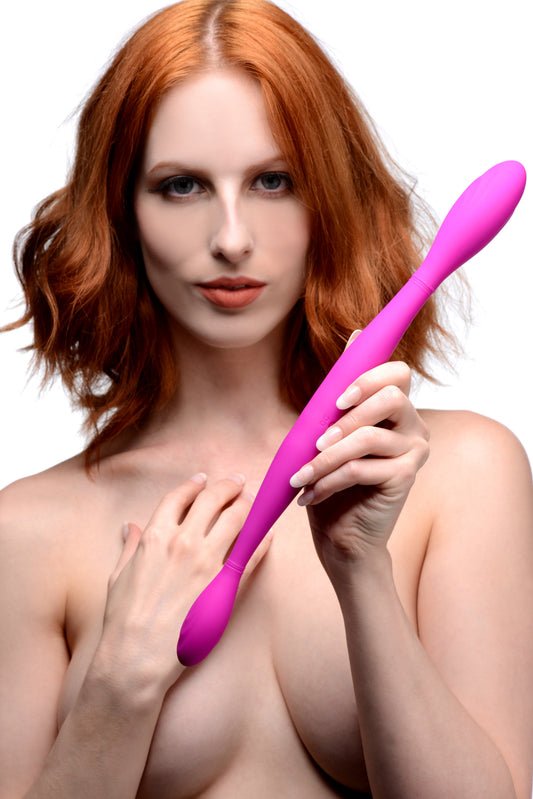 Double Thump 7x Rechargeable Silicone Double Dildo - UABDSM