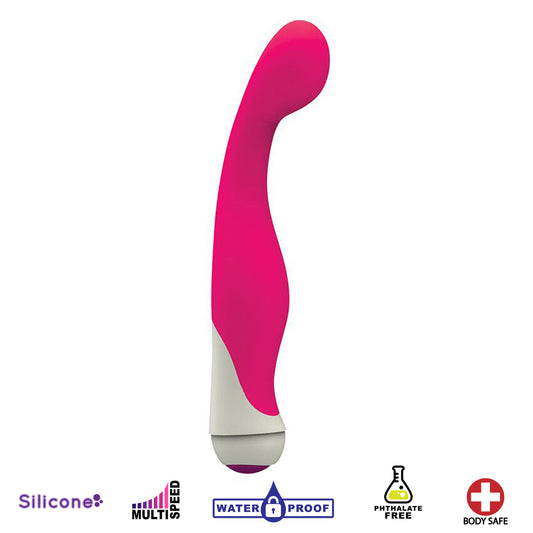 Blair 7 Speed Silicone G-Spot Vibrator- Pink - UABDSM