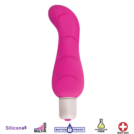 Adore Silicone Mini G-Spot Vibe- Pink - UABDSM