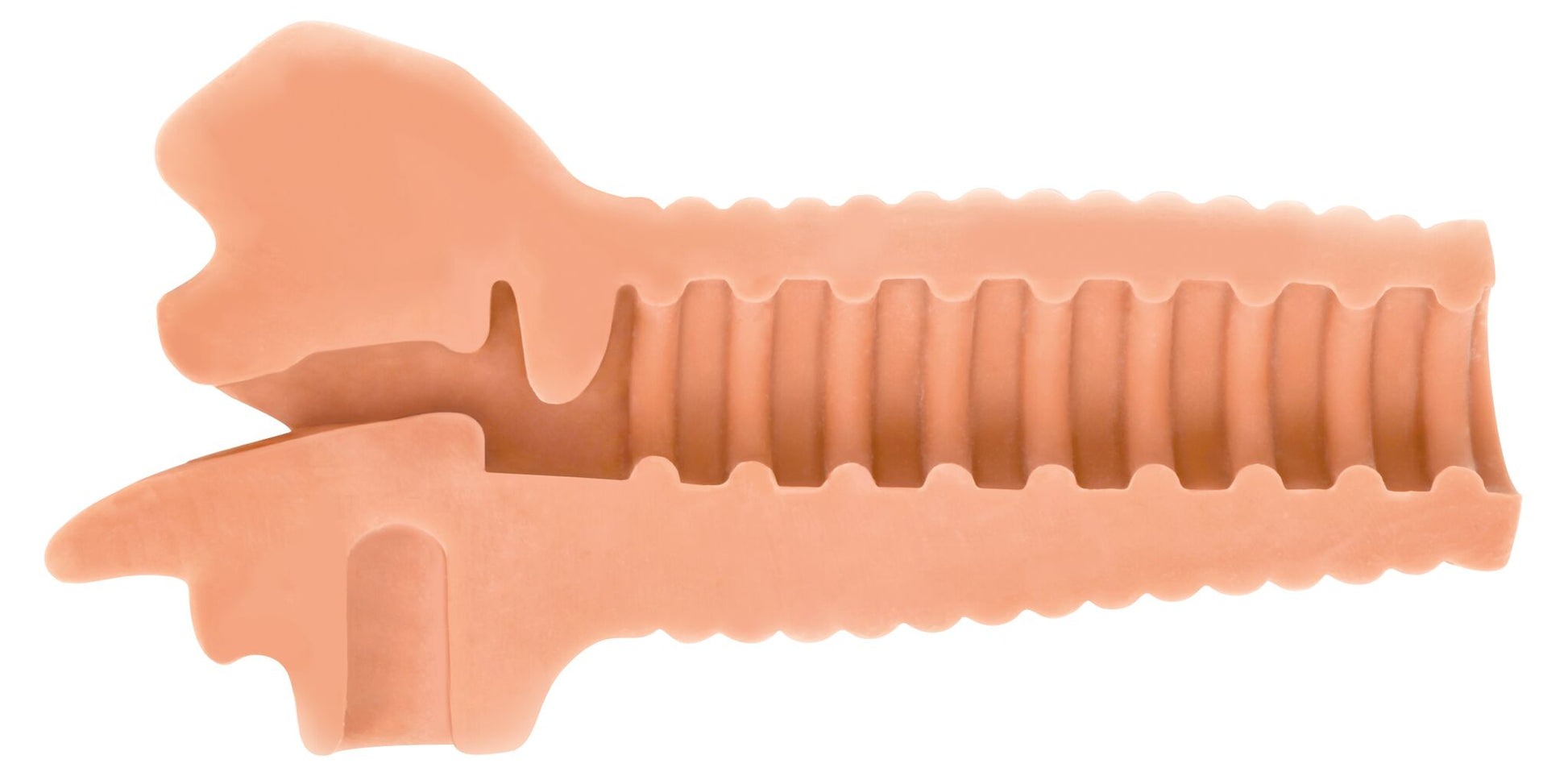 Mistress Courtney Vibrating Mouth Stroker- Flesh - UABDSM