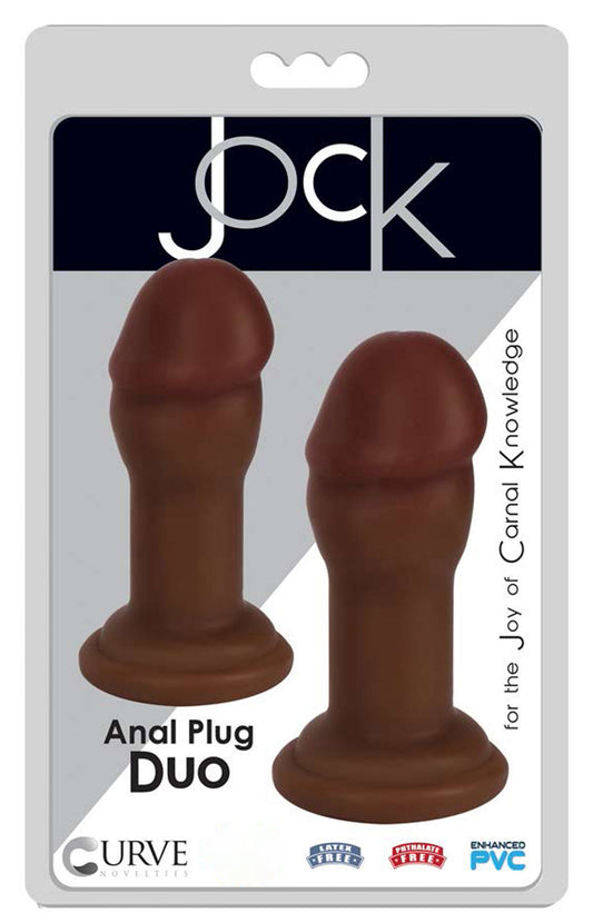 JOCK Anal Plug Duo Brown - UABDSM