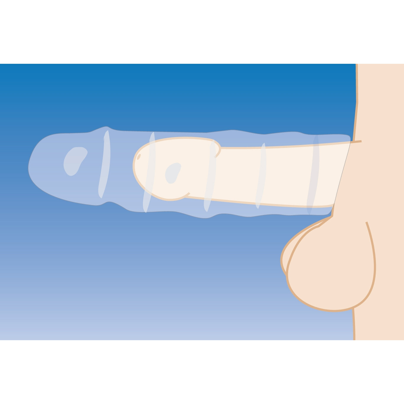 3 Inch Clear Penis Enhancer Sleeve - UABDSM