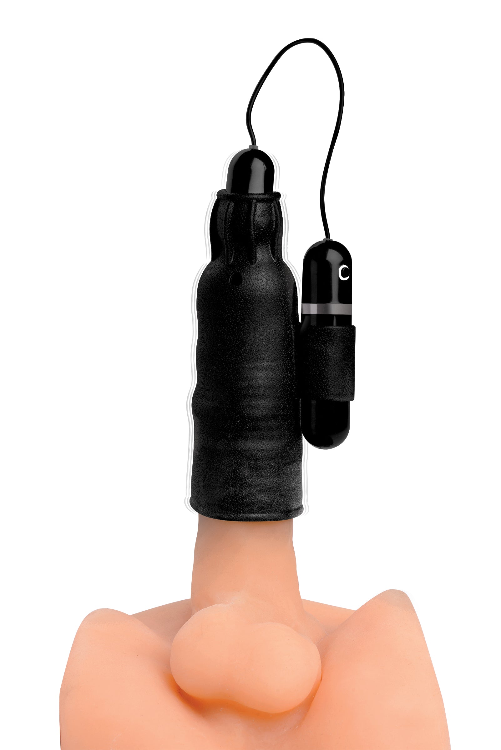 Lightning Stroke Silicone Stroker With Vibrating Bullet - UABDSM