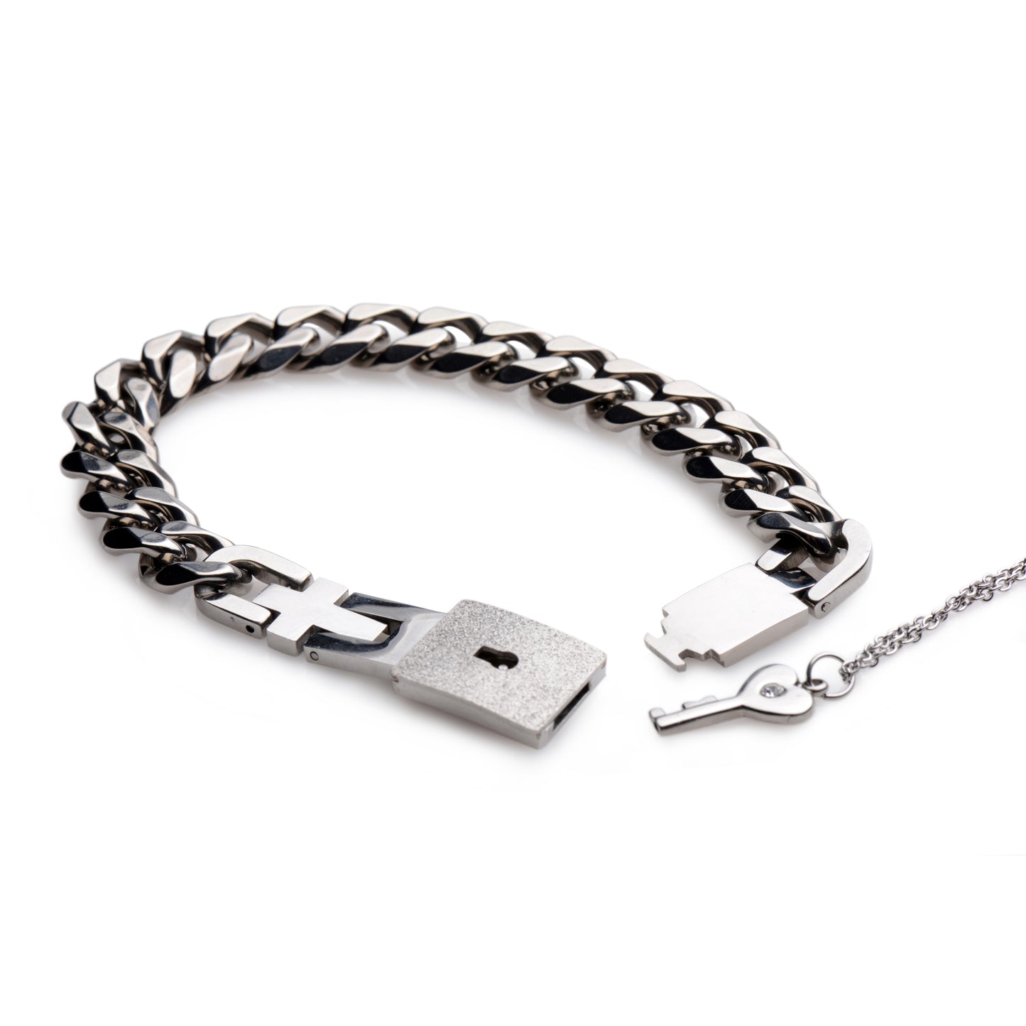 Chained Locking Bracelet and Key Necklace - UABDSM