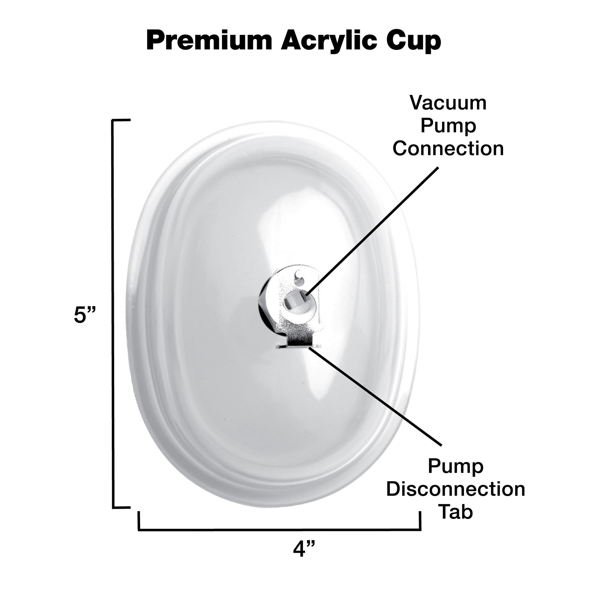 Large Vaginal 5 inch Pumping Cup Attachment - UABDSM