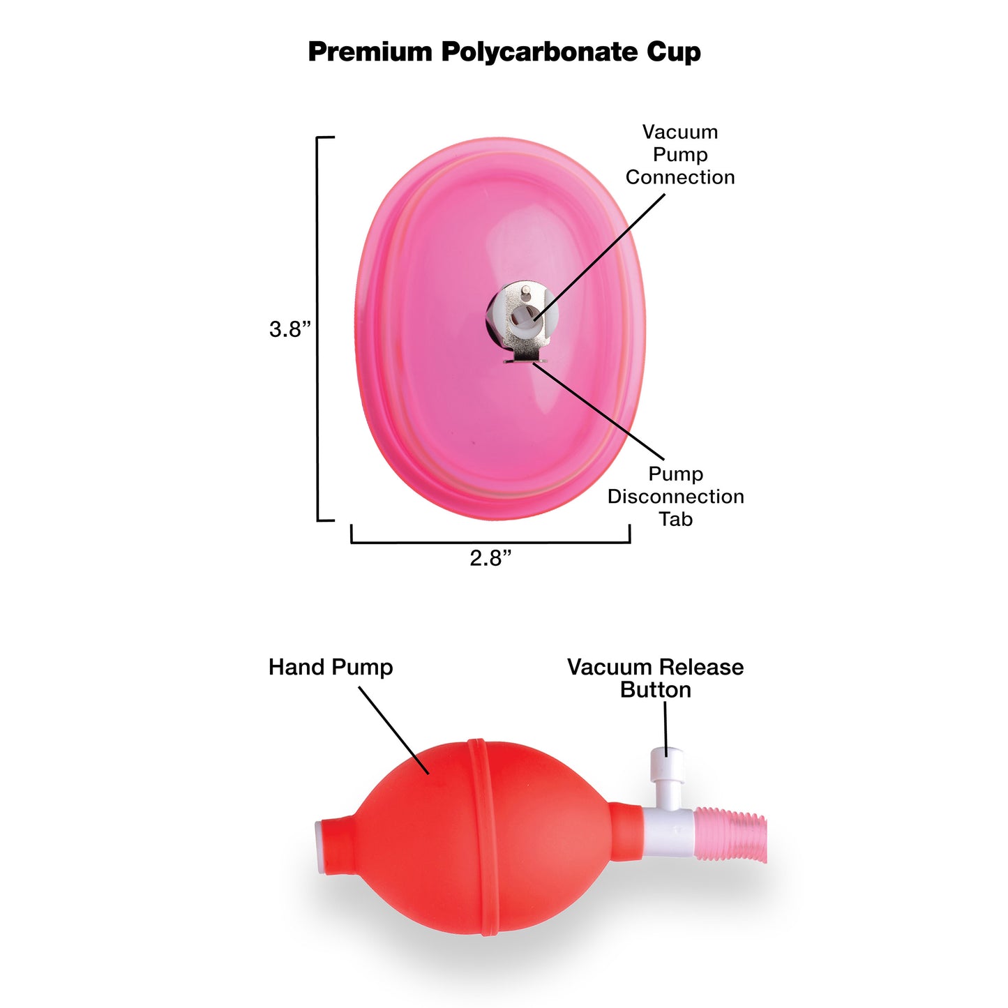 Vaginal Pump With 3.8 Inch Small Cup - UABDSM