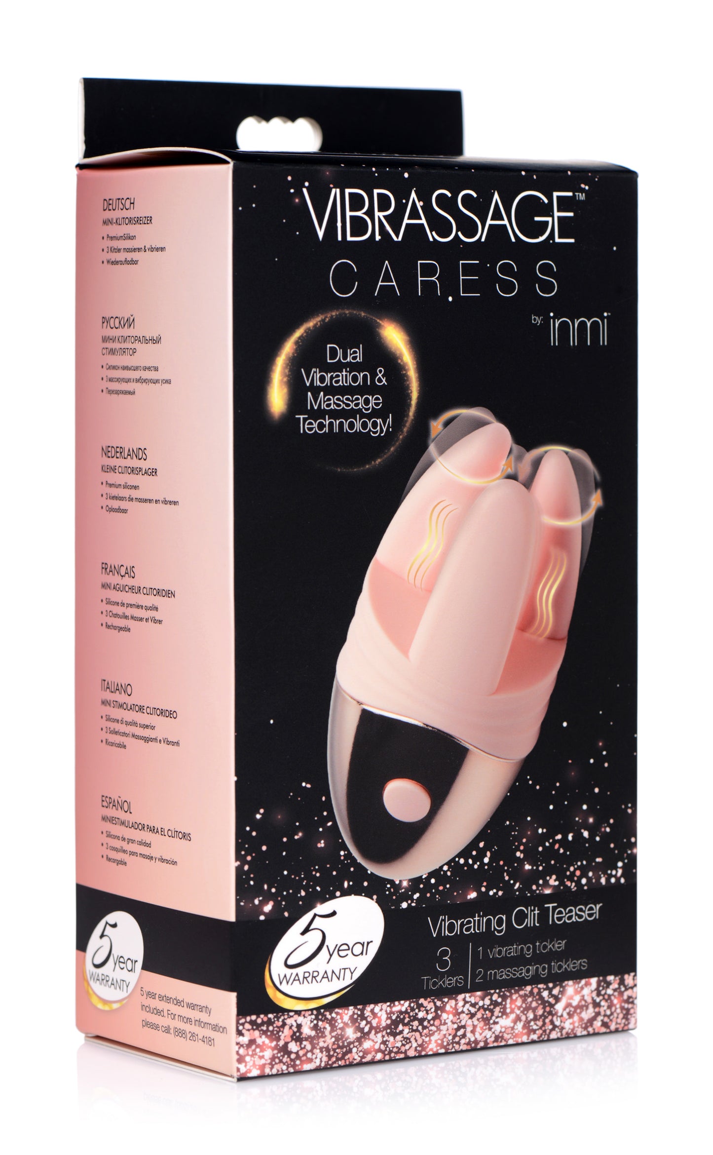 Vibrassage Caress Dual Vibrating Silicone Clit Teaser - UABDSM