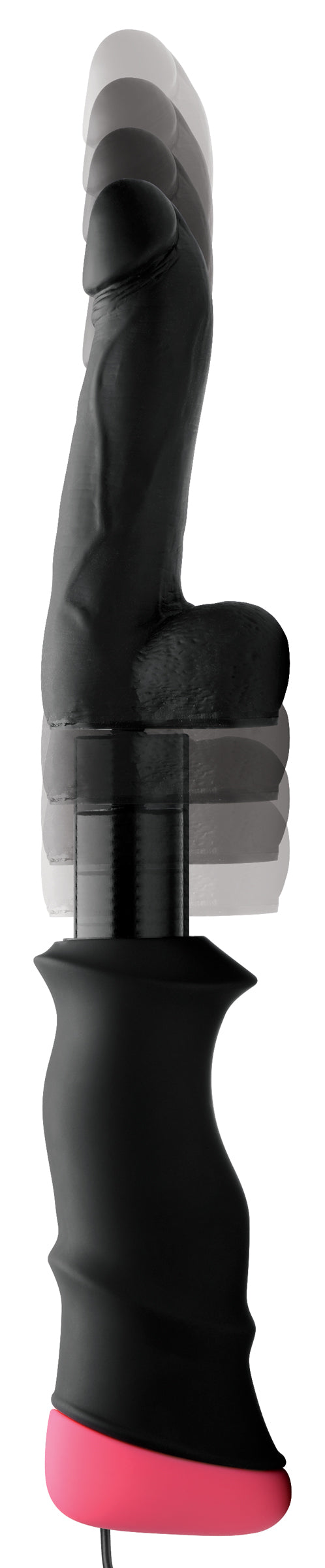 Mega-Pounder Hand-held Thrusting Silicone Dildo - UABDSM