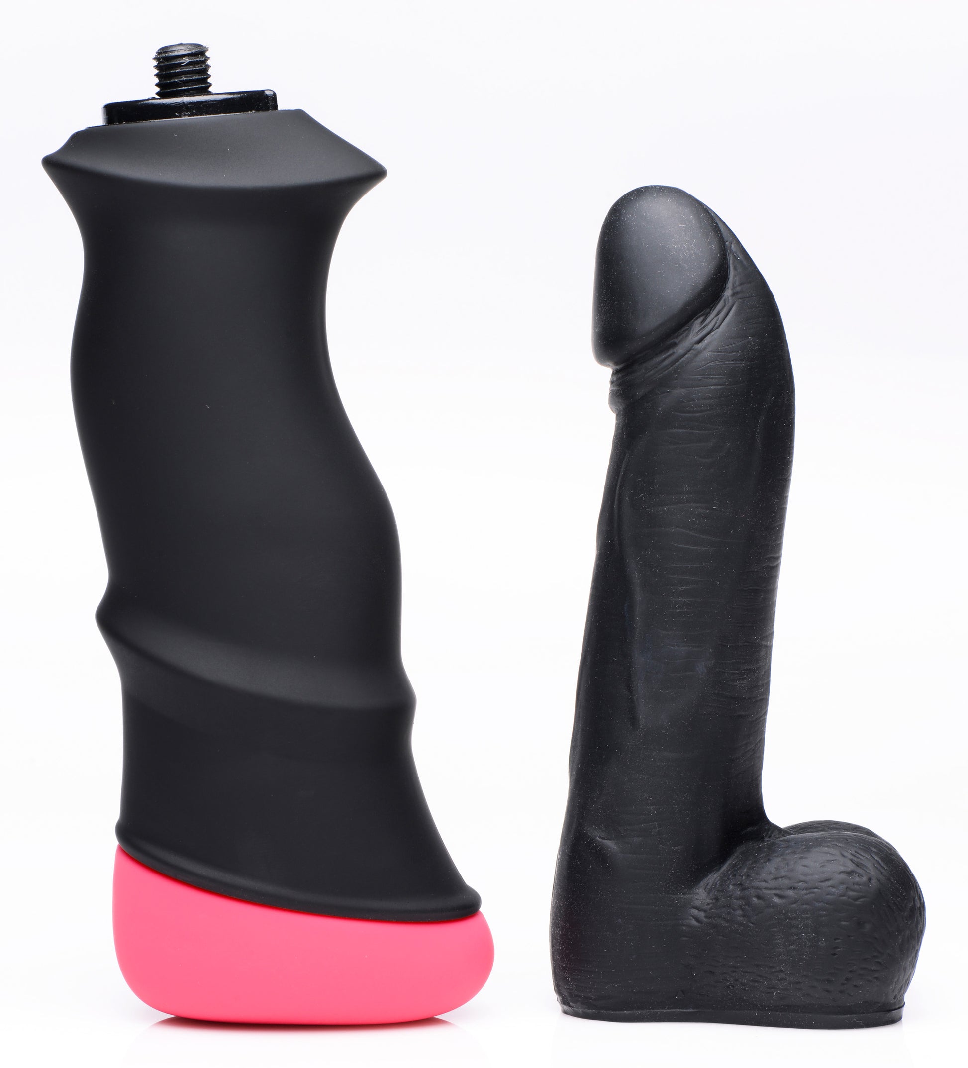 Mega-Pounder Hand-held Thrusting Silicone Dildo - UABDSM