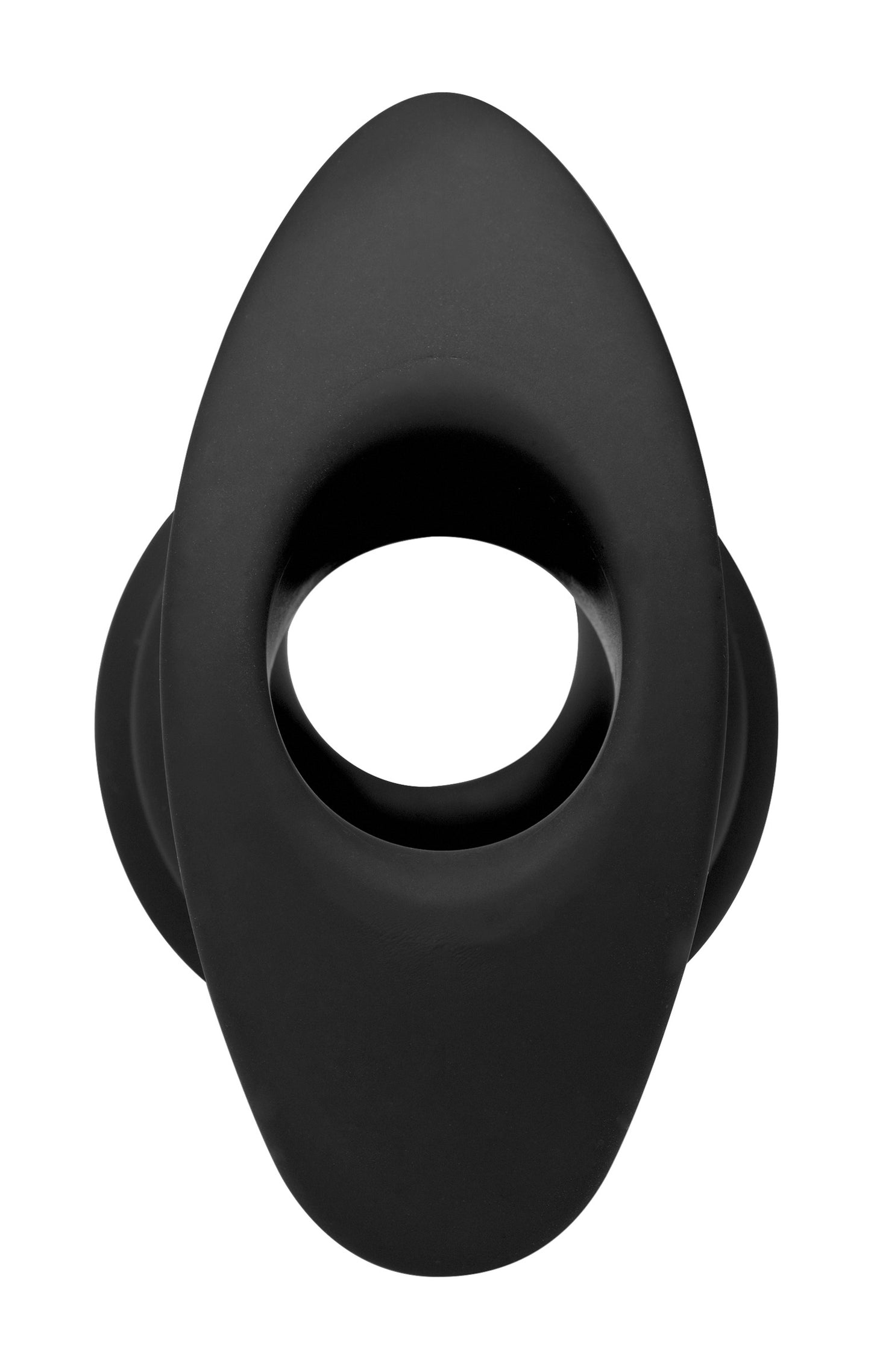 Hive Ass Tunnel Silicone Ribbed Hollow Anal Plug - Large - UABDSM