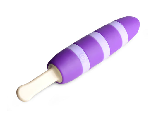 Pleasin 10X Popsicle Silicone Rechargeable Vibrator - UABDSM