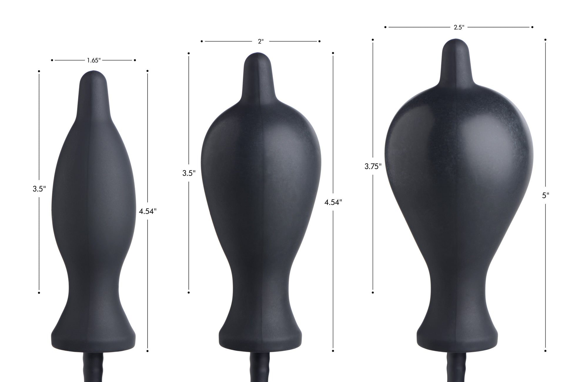 Dark Inflator Silicone Inflatable Anal Plug - UABDSM