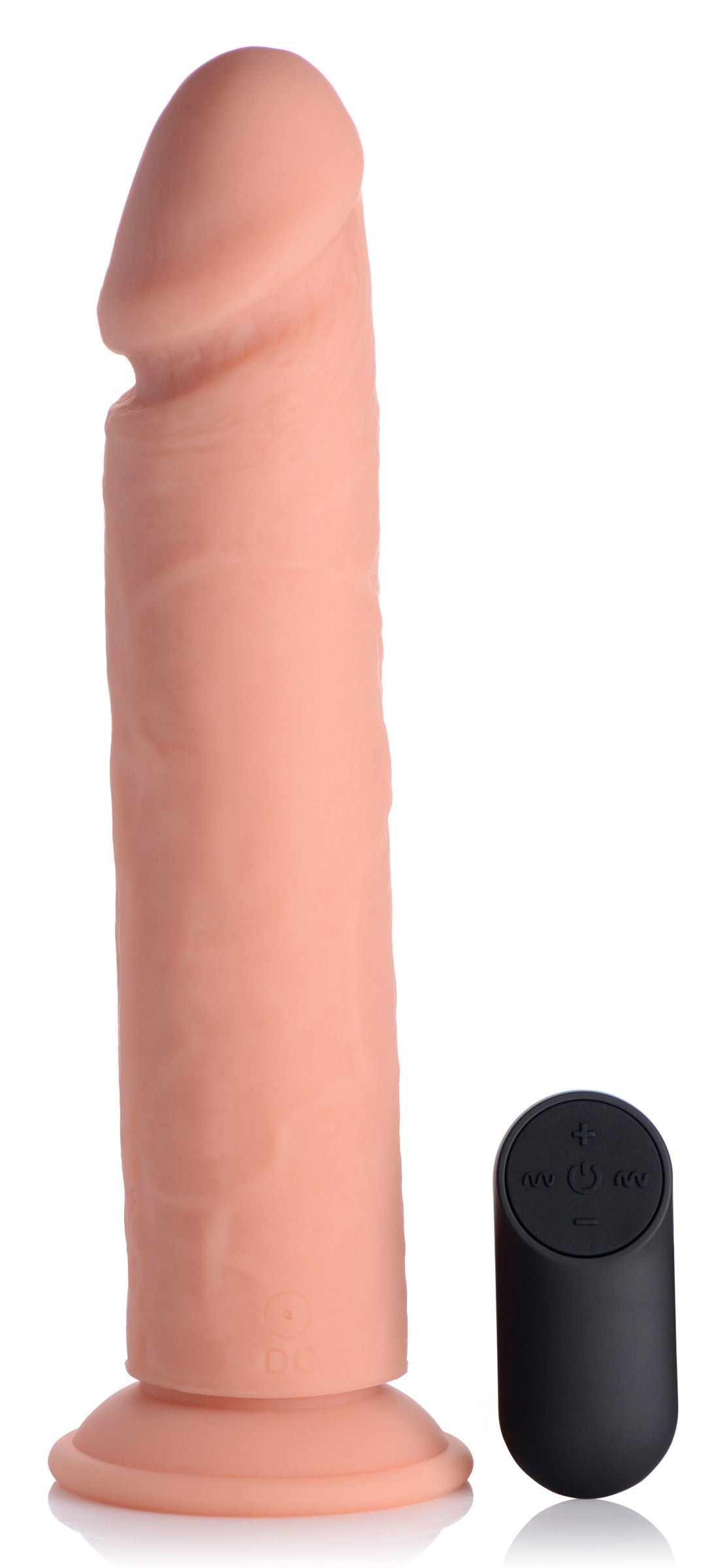 Big Shot Vibrating Remote Control Silicone Dildo - 10 Inch - UABDSM