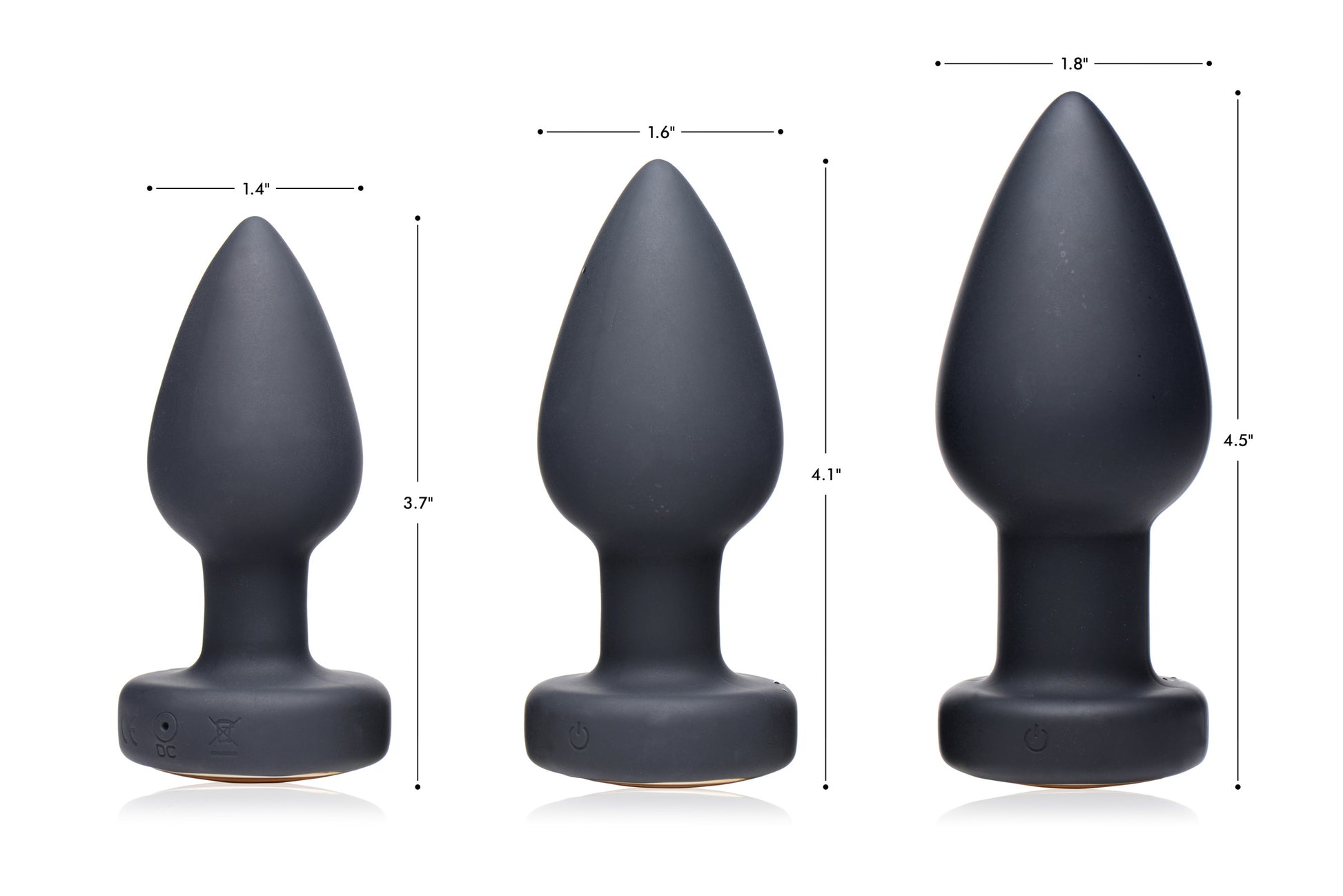 7X Light Up Rechargeable Anal Plug - Small - UABDSM