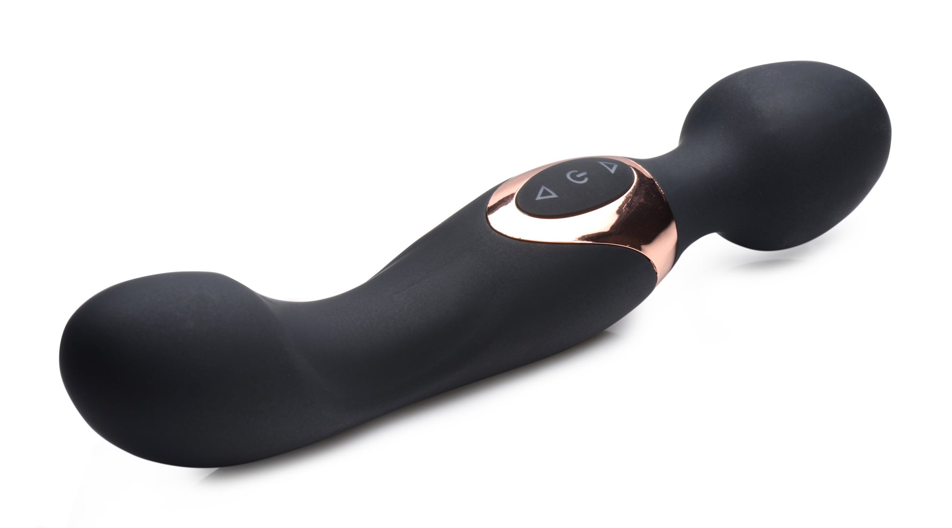 10X Dual Duchess 2-in-1 Silicone Massager - Black - UABDSM