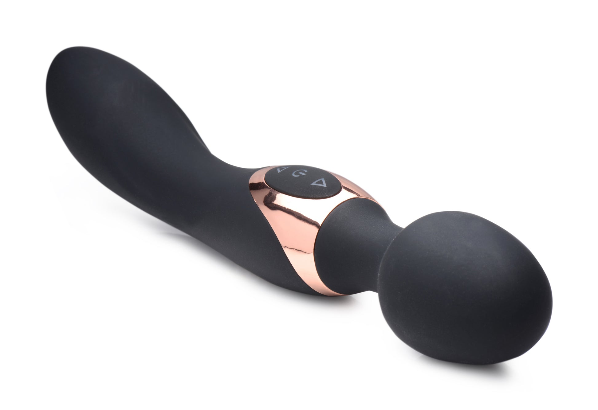 10X Dual Duchess 2-in-1 Silicone Massager - Black - UABDSM