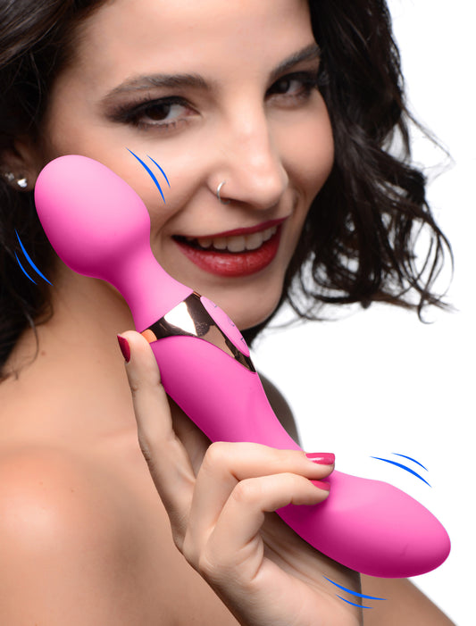 10X Dual Duchess 2-in-1 Silicone Massager - Pink - UABDSM