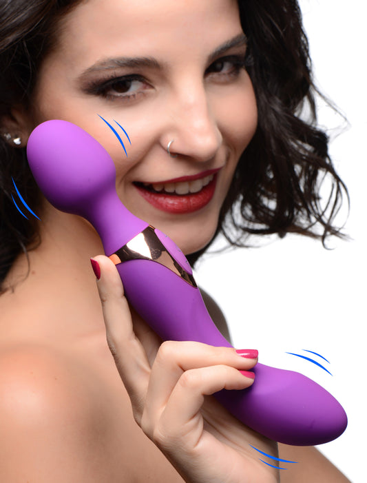 10X Dual Duchess 2-in-1 Silicone Massager - Purple - UABDSM