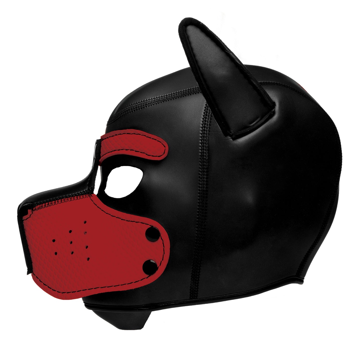 Spike Neoprene Puppy Hood - Red - UABDSM
