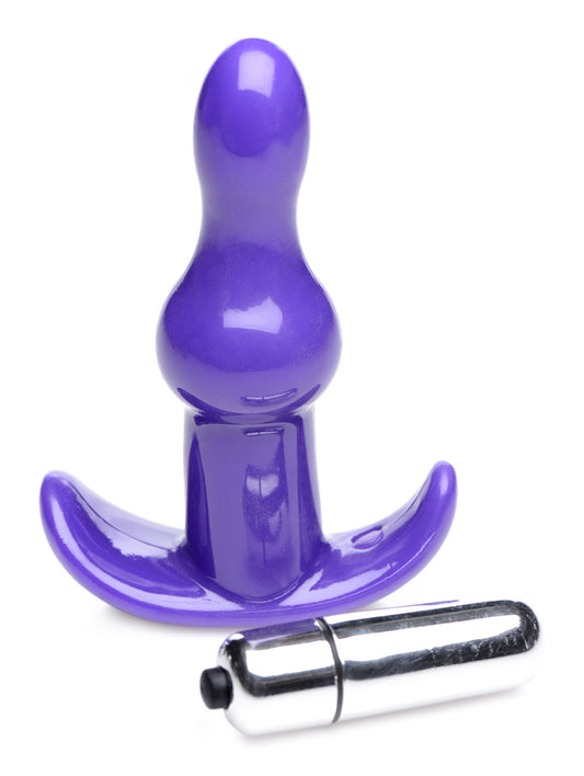 Bumpy Vibrating Anal Plug - Purple - UABDSM