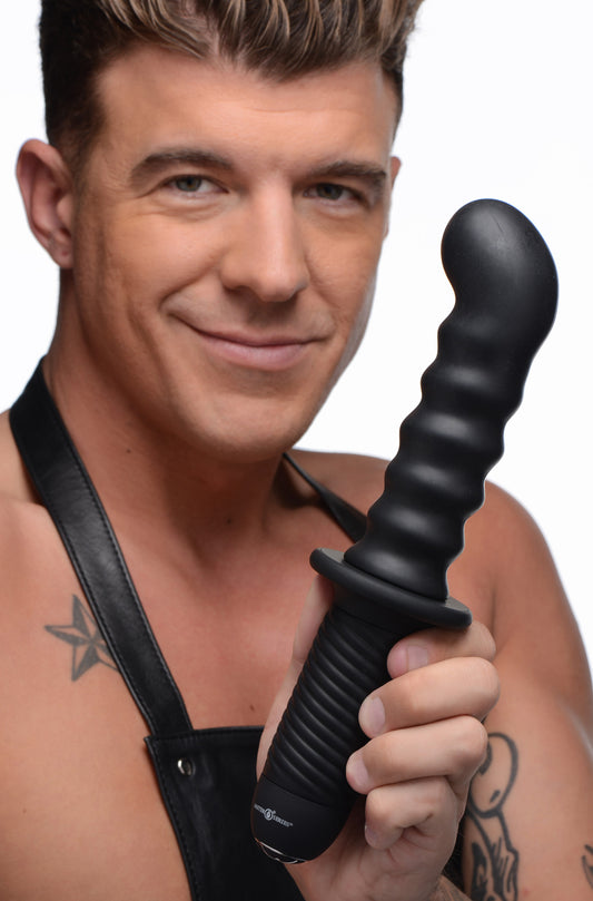 The Skew 10X Silicone Vibrator with Handle - UABDSM