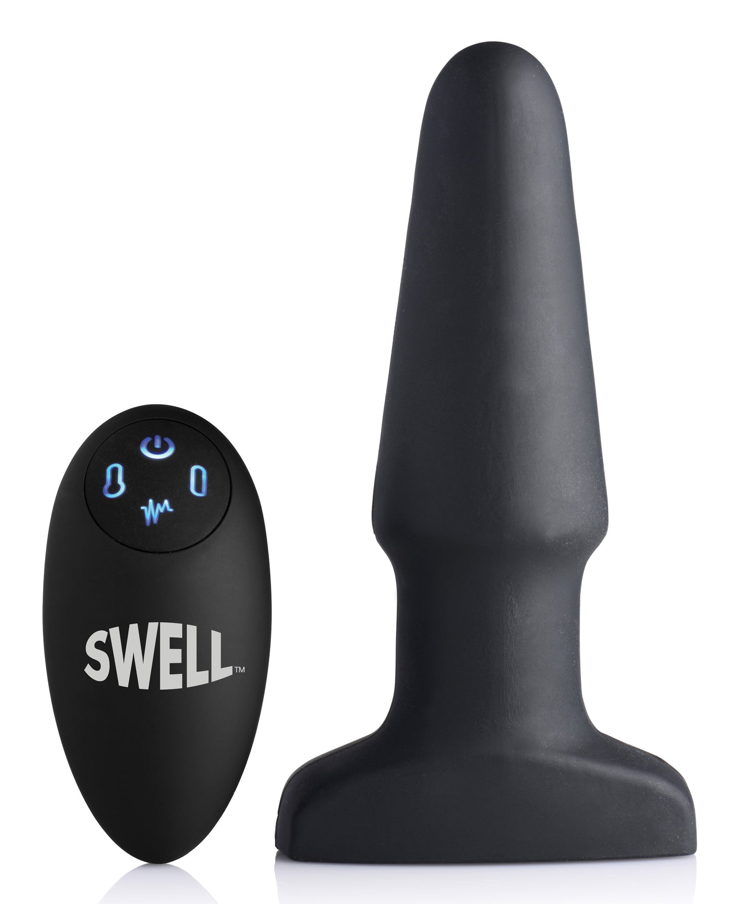 Worlds First Remote Control Inflatable 10X Vibrating Silicone Anal Plug - UABDSM