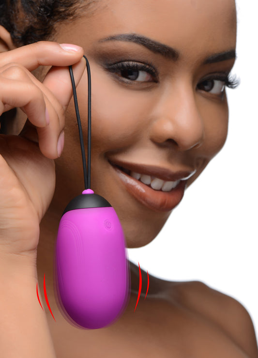 XL Silicone Vibrating Egg - Purple - UABDSM
