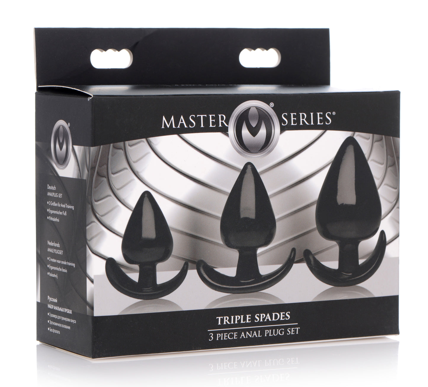 Triple Spades 3 Piece Anal Plug Set - UABDSM