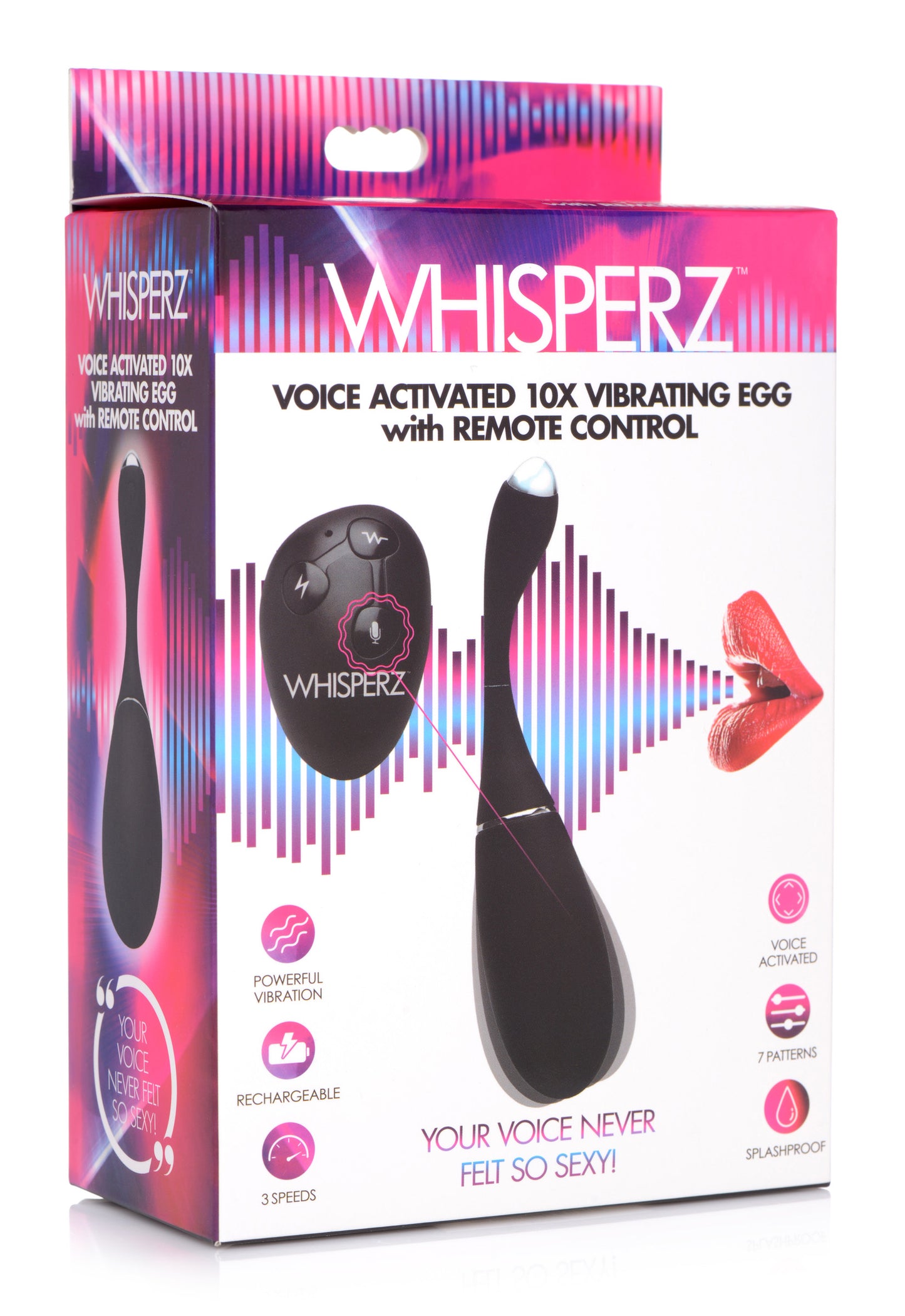 Voice Activated 10X Vibrating Egg with Remote Control - UABDSM