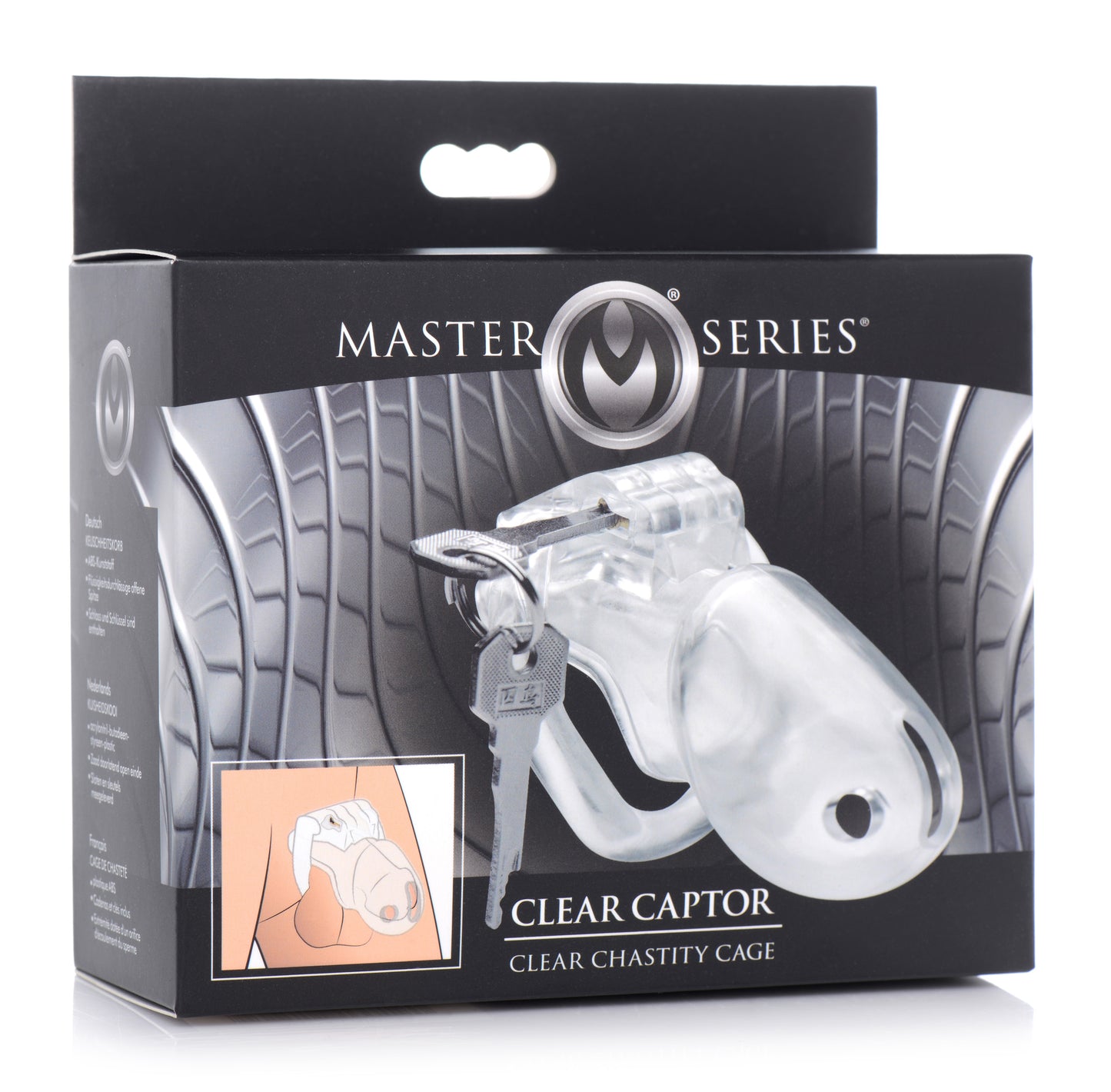 Clear Captor Chastity Cage - Large - UABDSM