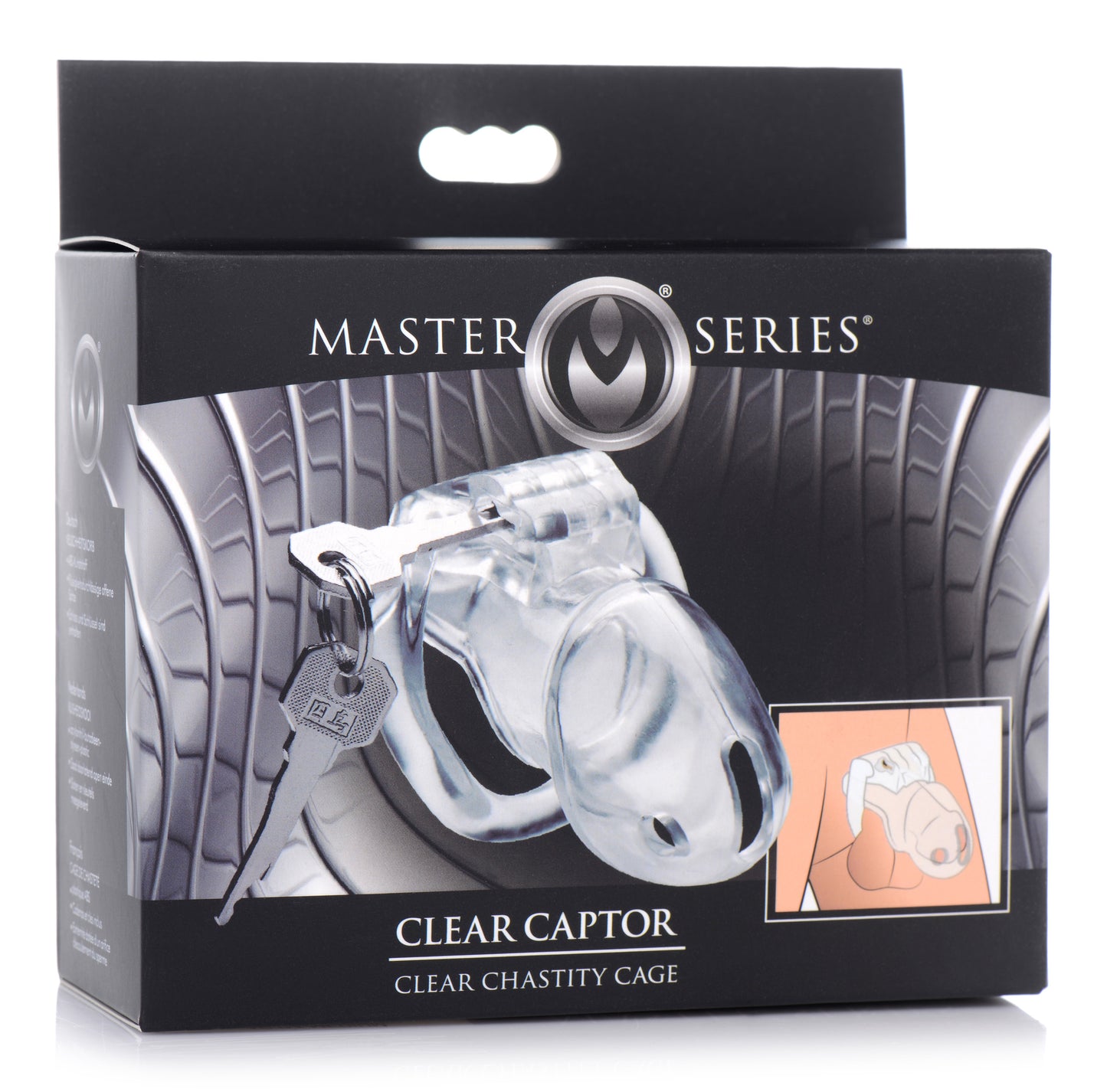 Clear Captor Chastity Cage - Medium - UABDSM