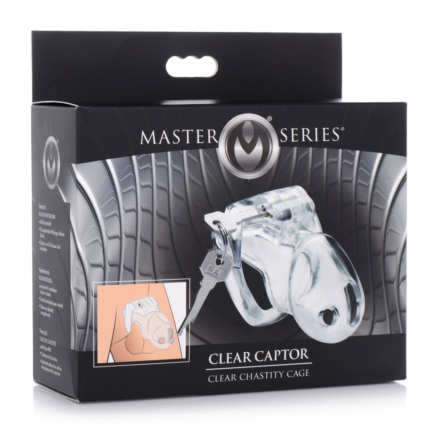 Clear Captor Chastity Cage - Small - UABDSM