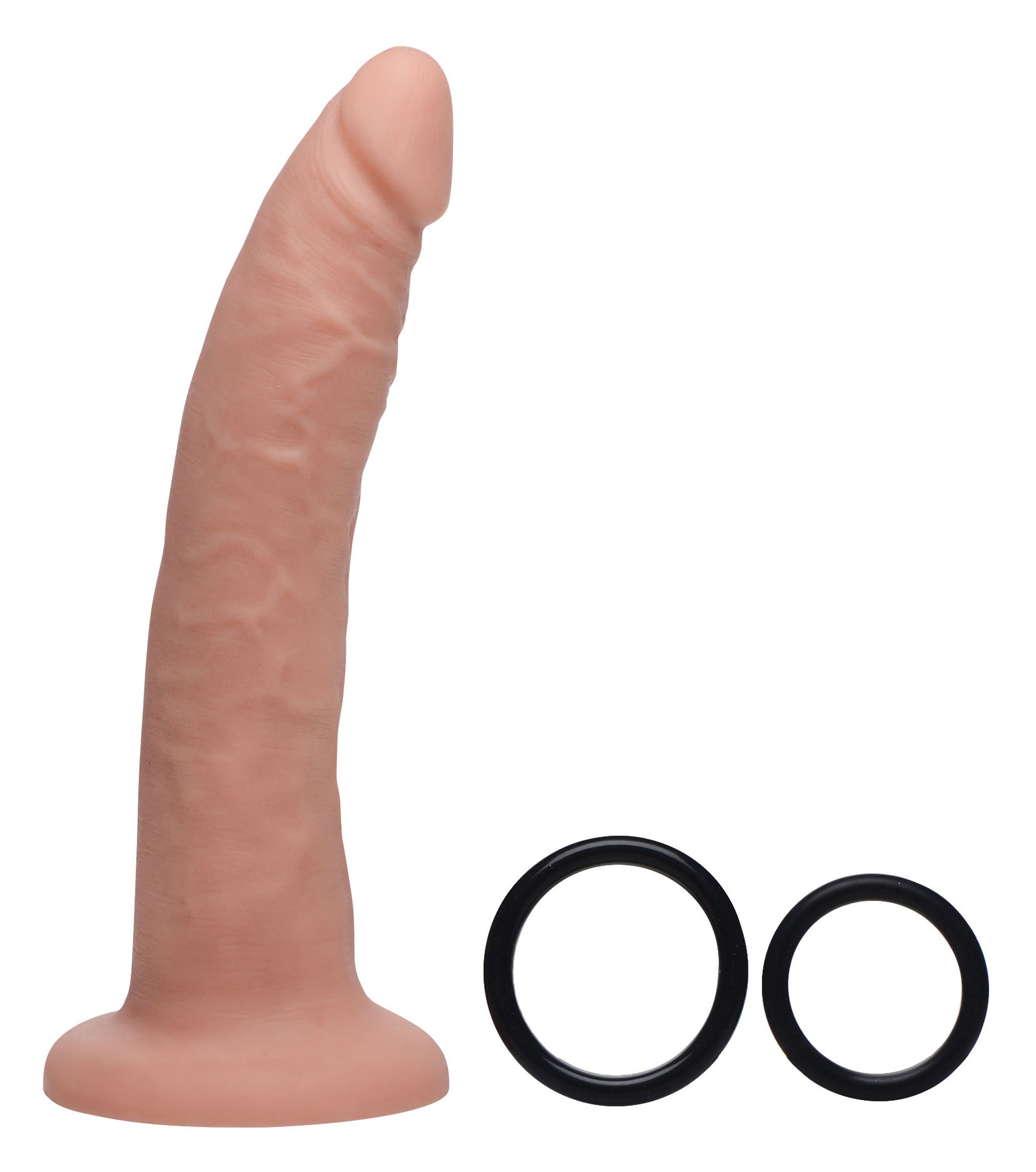 Charmed 7.5 Inch Silicone Dildo with Harness - UABDSM