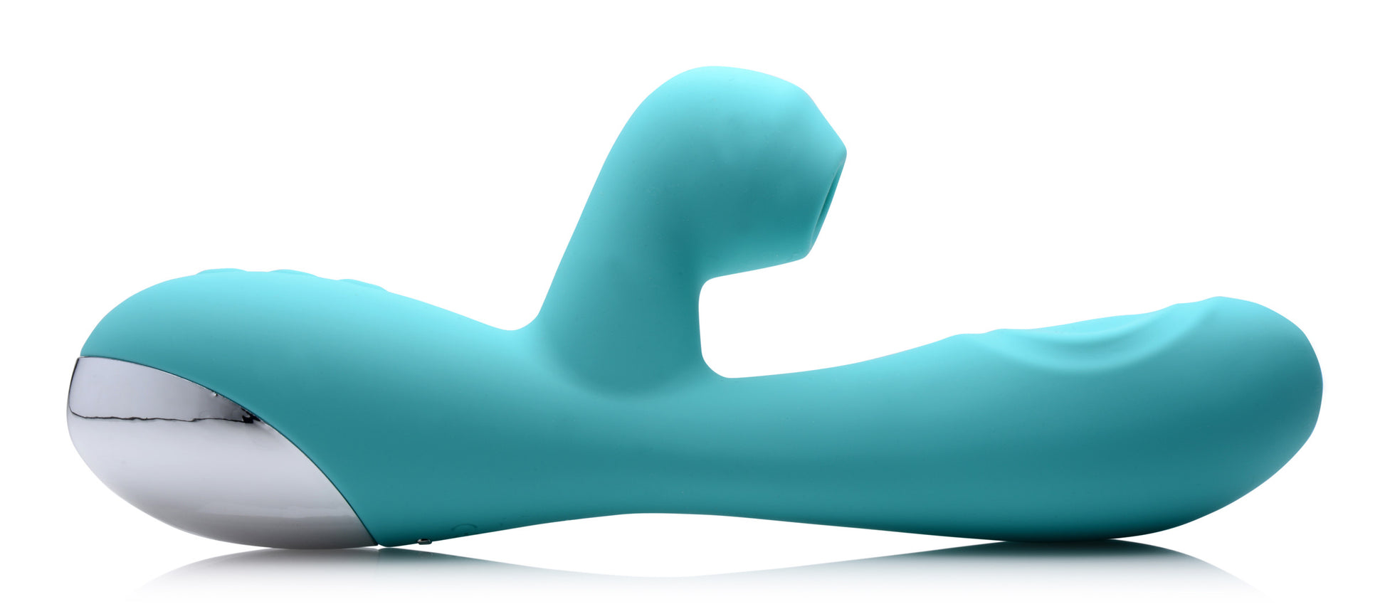 10X Silicone Suction Rabbit Vibrator - Teal - UABDSM