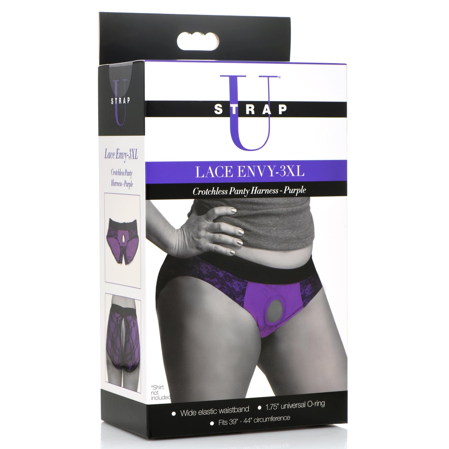 Lace Envy Crotchless Panty Harness - 3XL - UABDSM