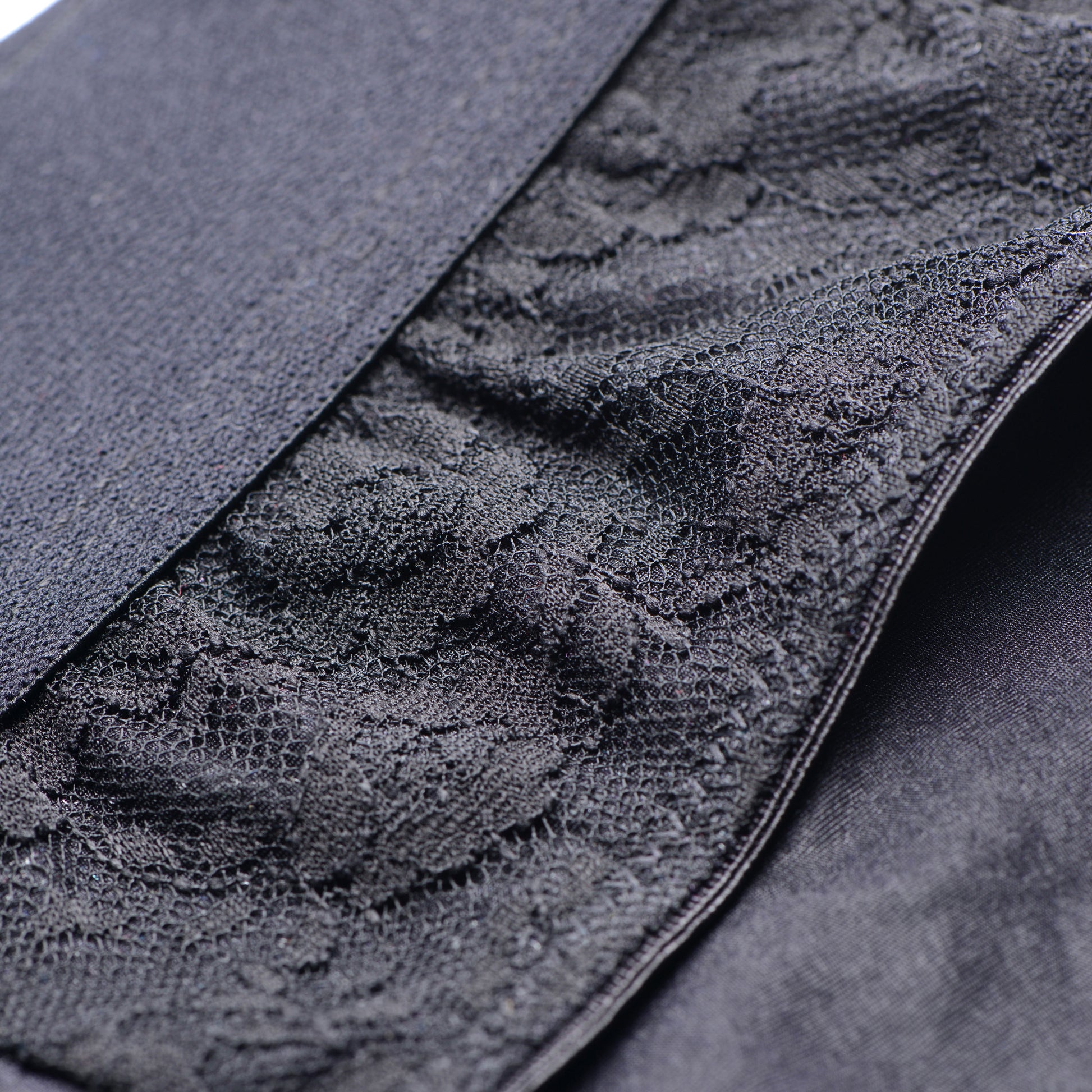 Lace Envy Black Crotchless Panty Harness - L-XL - UABDSM