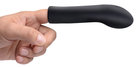 10X Vibrating Curved Silicone Finger Massager - UABDSM