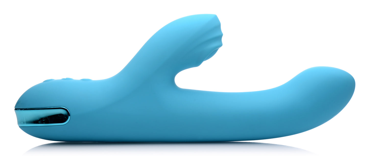 5 Star 13X Silicone Pulsing and Vibrating Rabbit - Teal - UABDSM