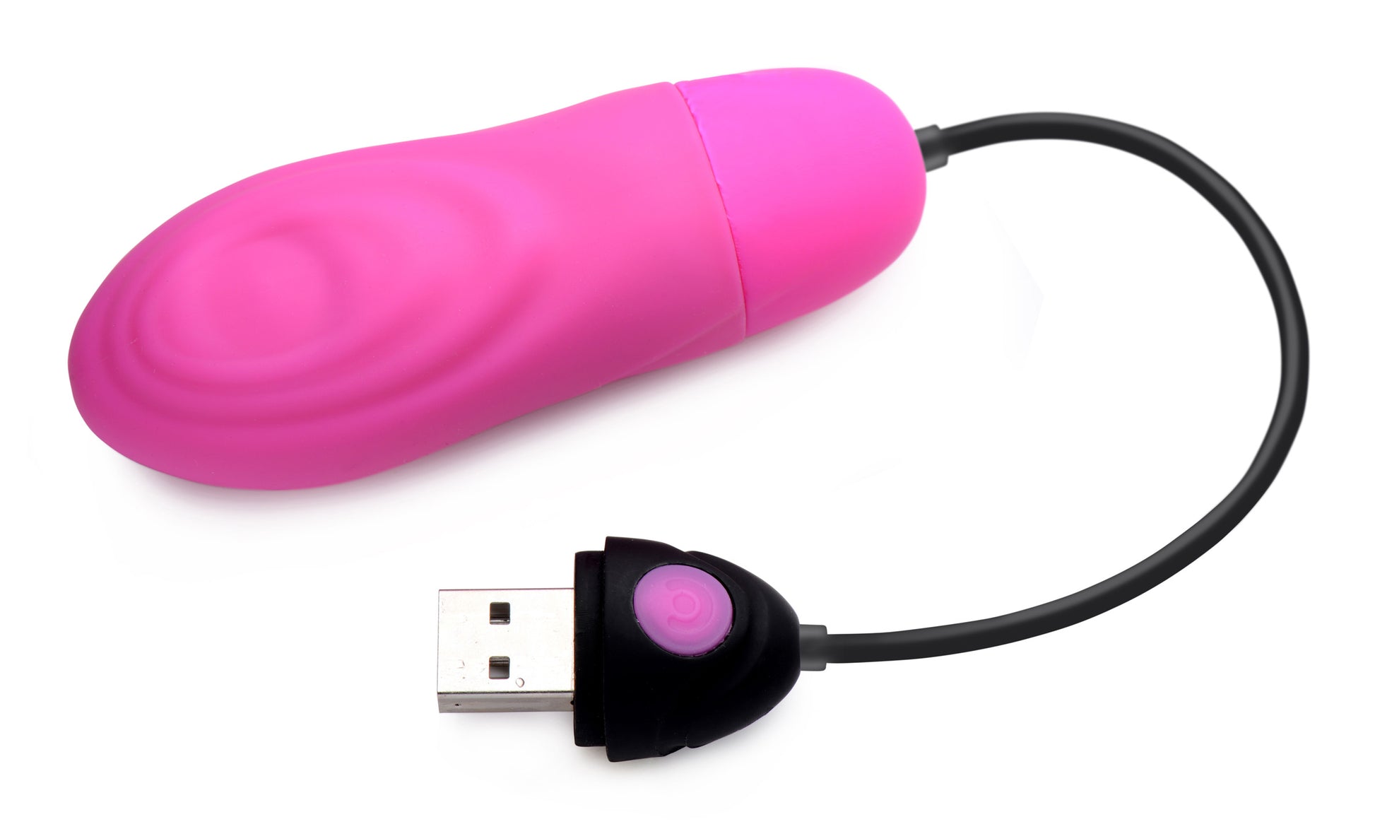 7X Pulsing Rechargeable Silicone Vibrator - Pink - UABDSM