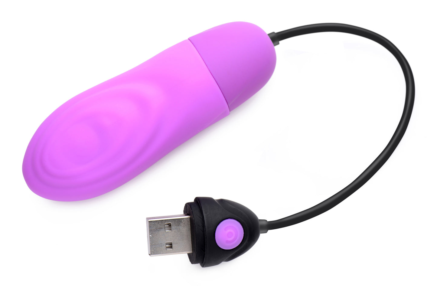 7X Pulsing Rechargeable Silicone Vibrator - Purple - UABDSM