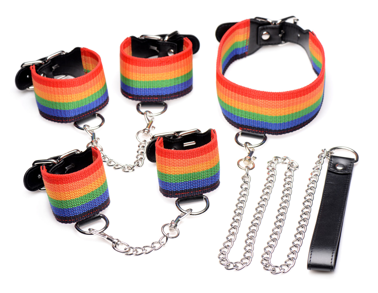 Kinky Pride Rainbow Bondage Set - UABDSM