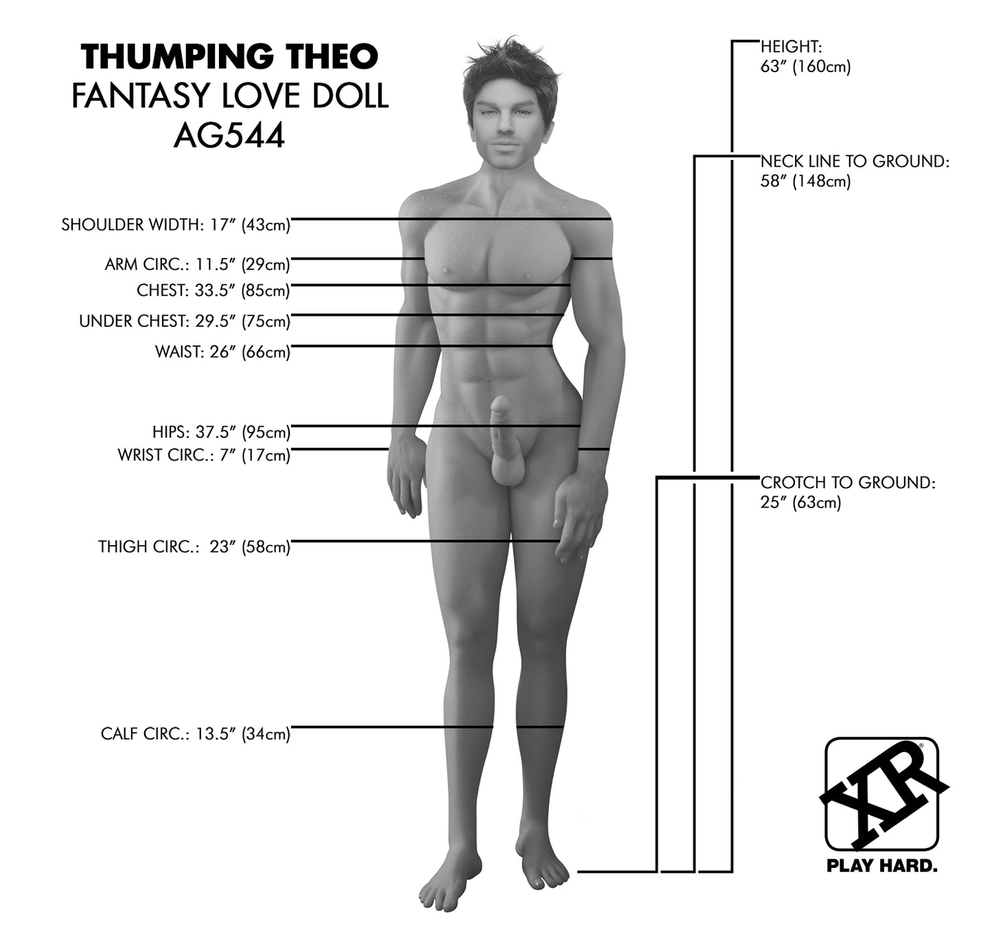 Thumping Theo Fantasy Male Love Doll - UABDSM