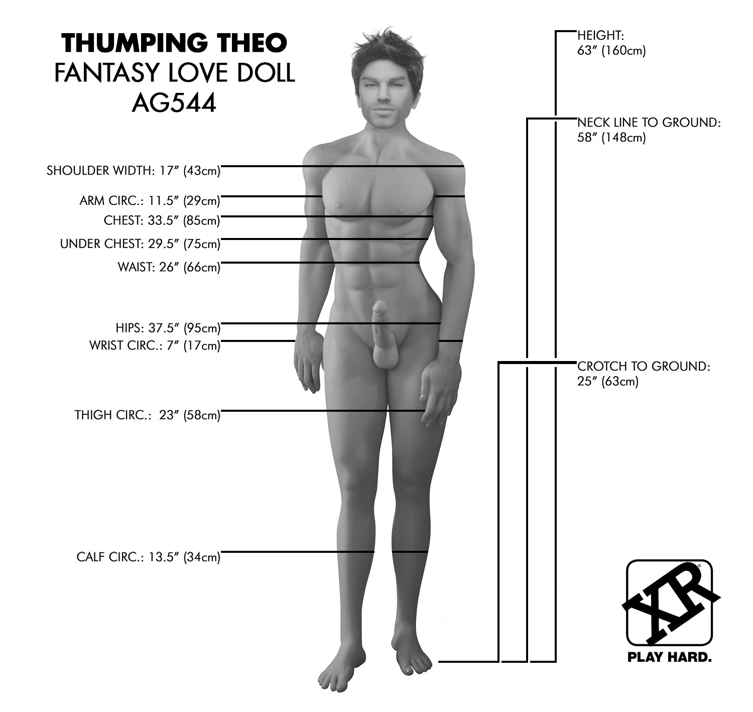 Thumping Theo Fantasy Male Love Doll - UABDSM